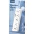 LDNIO SC5415 Popular Multi-Function Power Strip 5 Power Sockets +1PD 20W+1QC 18W+2 AUTO-ID Perfect Home/Office Charging Station - White